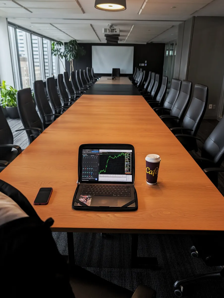 Portable en salle de réunion